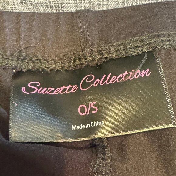 SUZETTE COLLECTION leggings ultra soft, One size, black, NWT - Picture 3 of 4